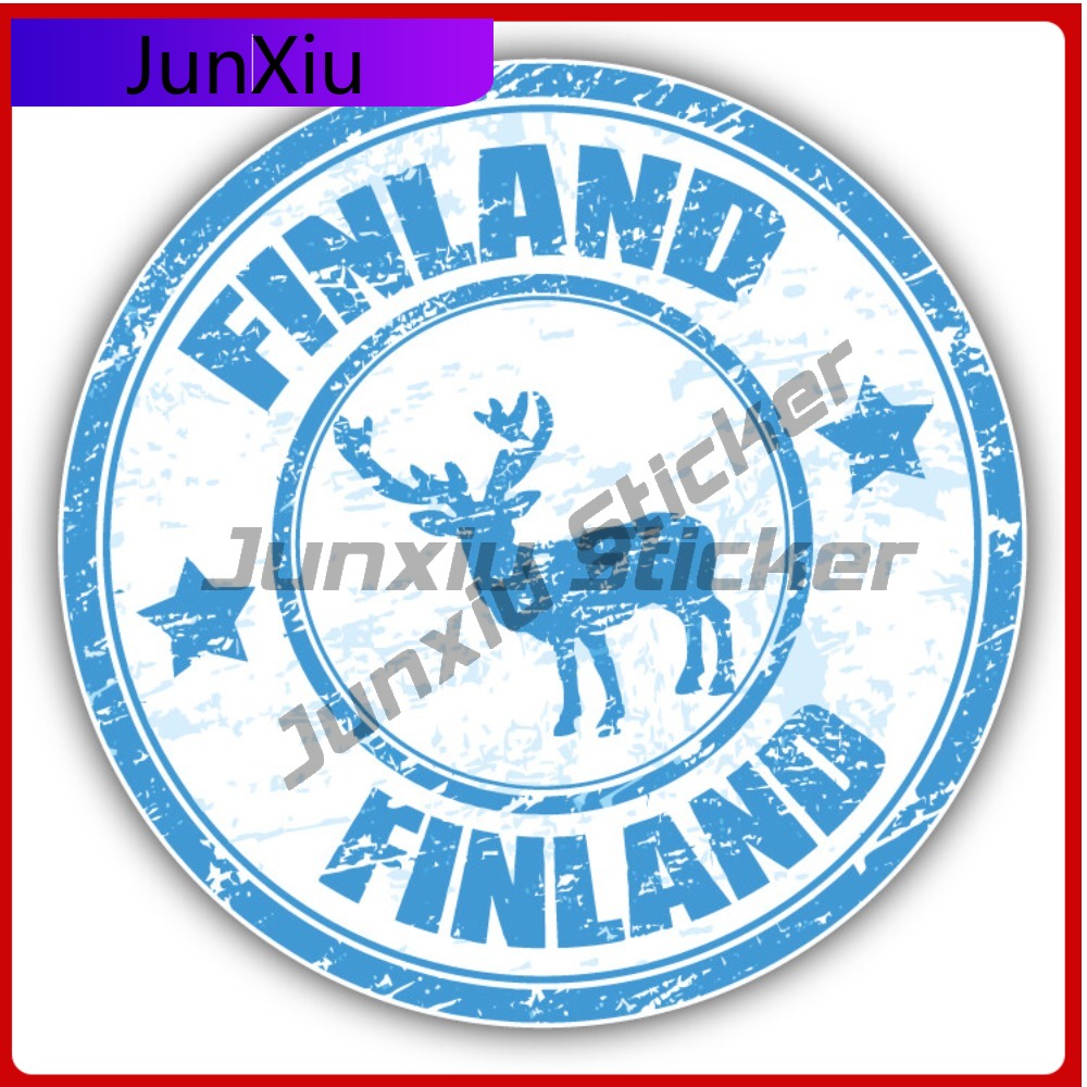 Car Accessories You Must Have - Finlandia Jeleń Grunge Anime Obowiązkowa Naklejka