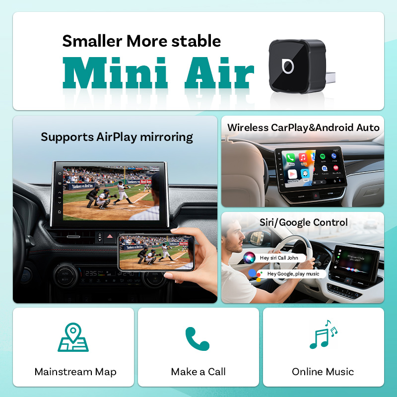 Adapter Ottocast Mini Air Wire – Car Accessories Youtube recenzja i cena
