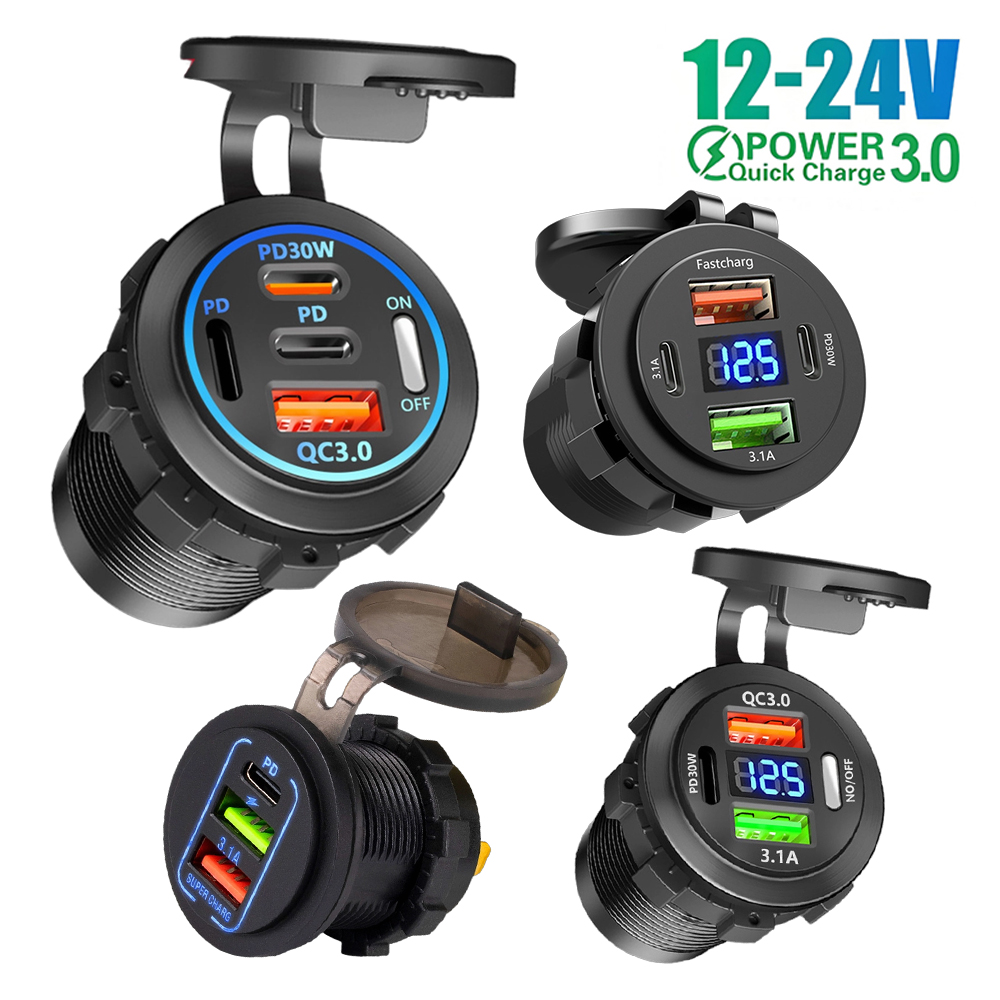 Gniazdo USB-C 12V QC3.0 PD Typ – Car Accessories Qc recenzja i cena
