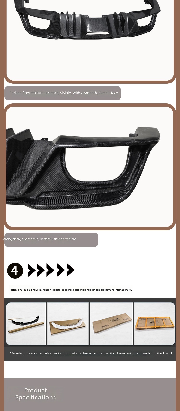 Tylna listwa z włókna węgloweg – Car Accessories Lipa recenzja i cena