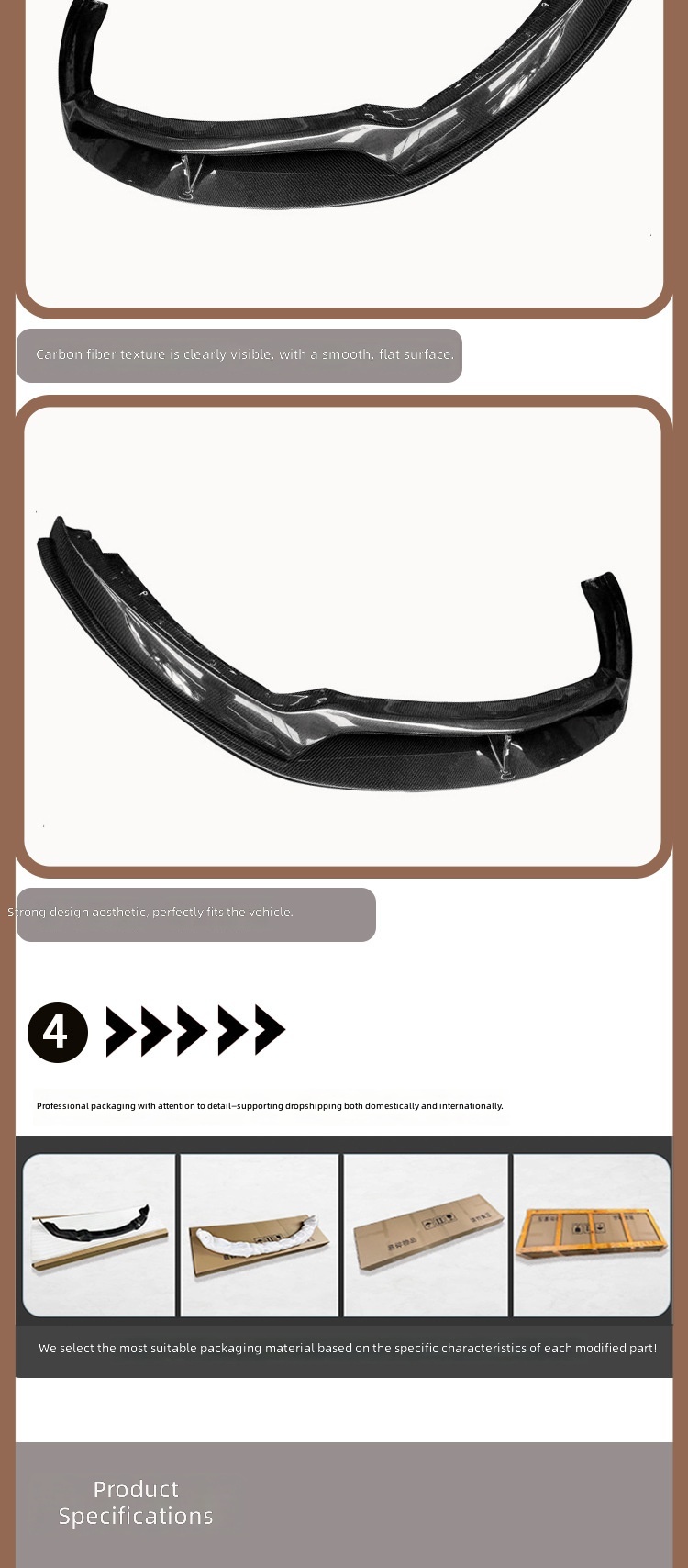 Karbonowy spojler przedniego z – Car Accessories Lipa recenzja i cena